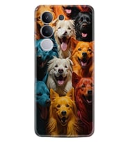 Vivo Y29 Kılıf Boutique Baskılı Resimli Köpekçikler Pcode -026