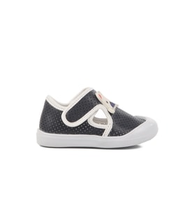 Ayakmod Bej Cırtlı Ortopedik Unisex Bebek Ayakkabı 25T101 İA (Lacivert)
