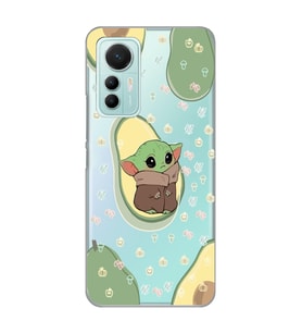 Xiaomi Mi 12 Lite Uyumlu Baby Yoda Desenli Şeffaf Telefon Kılıfı
