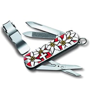 0.6463.840 NailClip 580 Edelweiss Desenli Tırnak Makaslı Çakı