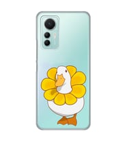 Xiaomi Mi 12 Lite Uyumlu Tatlı Ördek Desenli Şeffaf Telefon Kılıfı