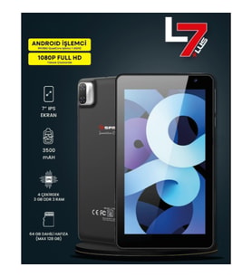 7" IPS Ekran 4 Çekirdek 3GB/64GB Tablet PC