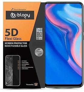 Blogy Y9 Prime 2019 ile Uyumlu Flexi 5D Ekran Koruyucu (Şeffaf)
