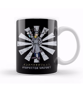 Inspector Gadgdet Retro Japanese Kupa Bardak Porselen