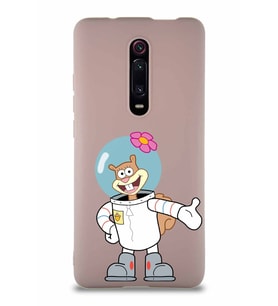 Xiaomi Redmi K20 Pro Soft Premier Kapak Sandy Tasarımlı Silikon Kılıf - Pudra (Şeffaf)