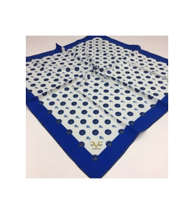 Geometrik Logolu Desen Gold Seri Twill Eşarp Eşarp Askısı ile Birlikte 90x90 cm 