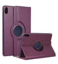 Honor Pad X8A Uyumlu 11 inç Döner Standlı Tablet Kılıfı (Mor)