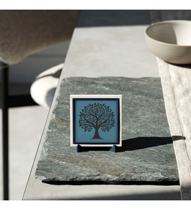 Hayat Ağacı Silüetli Modern Dekoratif Obje, Ev ve Ofis İçin Anlamlı Aksesuar 10x10 cm
