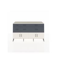 Kronos Konsol Tek Raflı 6 Çekmeceli 4 Kapaklı 176x59x99 Aytaşı-Aytaşı/Antrasit
