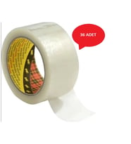 3M 371 Koli Bandı Şeffaf 50mm x 100mt 1 Koli (36 Adet)