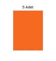 Fosforlu Fon Kartonu 5 Adet 50x70 Turuncu