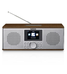 Lenco DIR-170 Internet Radyo DAB+ Bluetooth Kumandalı Akıllı Radyo Ahşap (Gümüş)