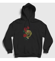Presmono Unisex Siyah Rose Pierce The Veil Kapüşonlu Sweatshirt 386867tt