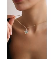 14 Ayar Altın Miracle Star Yıldız Kolye