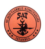 SAT (Su Altı Taarruz) Deri PEÇ- Arma - Patch (Taba)