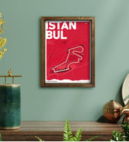 BK Gift İstanbul Park Tasarımlı Doğal Masif Ahşap Çerçeveli Tablo 30x40cm-16