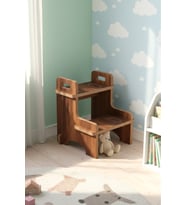 Ahşap Montessori Eğitici Kaymaz Çocuk Basamak-Tabure Banyo, Lavabo Merdiven Yükseltici