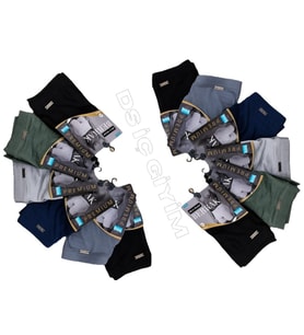 BERRAK 4434 ERKEK ÇOK RENKLİ LİKRALI MİCRO MODAL BOXER 12 ADET