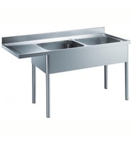 Electrolux Professional 2 Evyeli Tezgah, Evyeleri 500x500x290 Mm, Damlalık Solda - 1800 Mm LR2SSPEP