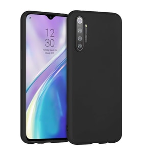Realme XT İnce Mat Silikon Kılıf Siyah