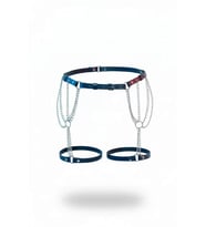 pilelistore Siyah Jartiyer Harness Zincirli Deri Vücut Aksesuarı - Brf1323 (Taba)