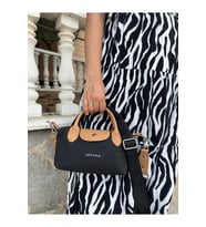 Kadın Siyah Taba Günlük Kullanıma Uygun Hafif & Pratik Mini El Ve Omuz Çantası Shopper (STD)