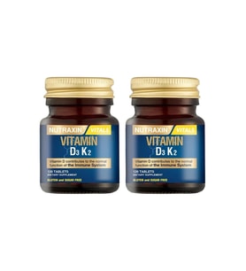 Nutraxin D3K2 Vitamin 120 Tablet x2 Adet (Renksiz)