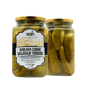Vafi Turşu Serisi Ankara Çubuk Salatalık Turşusu 1000cc-500gr