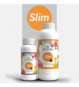 Resinin Slim 1500 gr A+B Küçük Hacim İçin Şeffaf Epoksi Reçine