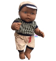 Oyuncak Türkçe Konuşan Siyahi Kel Et Bebek Oyun Arkadaşım 40 Cm