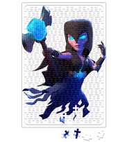 Clash of Clans Witch Queen Puzzle 240 Parça Yapboz