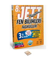 LGS 8. Sınıf Jett Fen Bilimleri Fasikülleri ve Telefon Standı