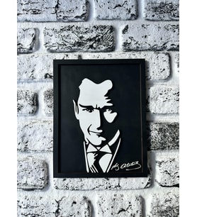 Ahşap Atatürk Portre