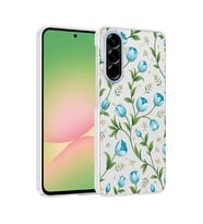 Lexroo Galaxy A36 Kılıf Kamera Korumalı Desenli Klip Kılıf - Mavi Lale