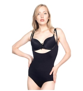 SİYAH MI Emay 2811 Göğsü Açık Slip Boy Lazer Korse