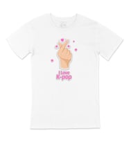 K Pop Finger Heart Tişört