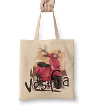 Vespa Classic Life is A Journey Vespa Lover Bez Çanta Uzun Saplı