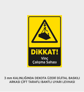 VİNÇ ÇALIŞMA SAHASI 25X37 CM