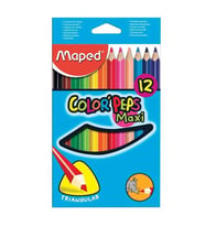 Maped Color Pep'S Jumbo Üçgen Kuru Boya 12'Li Karton Kutu 834010ZV
