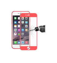 iPhone 7G Ekran Koruyucu 5d Kırılmaz Cam Tam Kaplayan Kırmızı