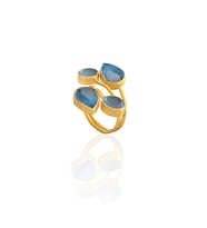 Kadir Jewellery 22 Ayar Altın Kaplama Zirkon Taşlı Kadın Vintage Yüzük
