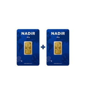 Nadir Gold 24 Ayar 20 Gram Külçe Altın (2 Adet 10 Gram Külçe Altın )