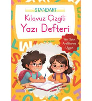 Kılavuz Çizgili Yazı Defteri Küçük Boy - Turuncu