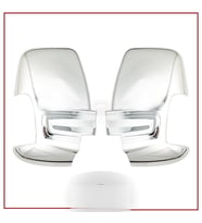 Ford Transit Uyumlu Ayna Kapağı -2014 ABS Krom Parça