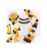 Çıtıpıtıstore 1 Yaş Kral Taçlı Doğum Günü Balon Set