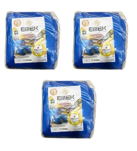 Emek Çadır Kumaşı Branda Tente UV Güneşlik Gölgelik Koruma Yağmur Su Geçirmez - 4x10 Metre - 3 Paket