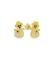Gümüş Gold Kardan Adam Kadın Küpe CSR2184595