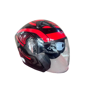 LS5 Yarım Kask Güneş Vizörlü Kırmızı X Large (XL)