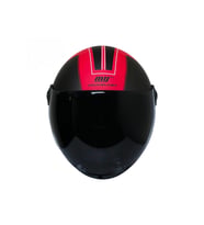 Motosiklet Yarım Kask Siyah Vizör R22.06 Sertifika Fiber Material Desing Red Motor Kaskı