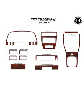 Meriç® Tata Telco Ön Torpido Kaplama Maun 11 Parça 1997-2006 (Maun)